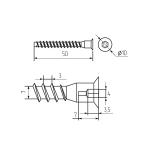 Евровинт 6,3х50 стальной, оцинкованный 3850