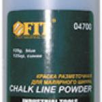 Краска красная разметочная для ударного шнура,125гр 04705