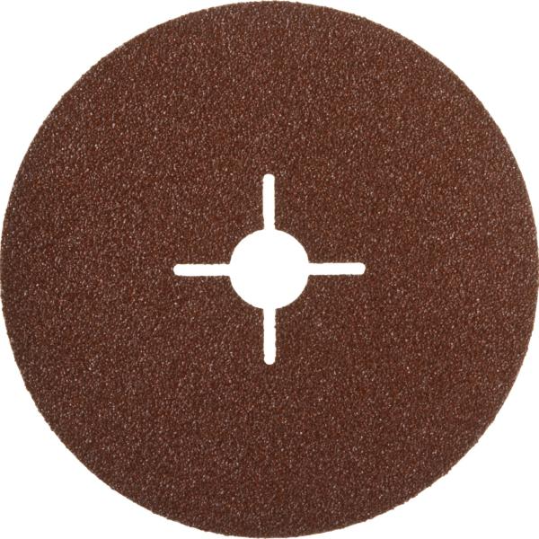 Круг 125х22мм, P80,  шлифовальный ЗУБР ″ПРОФИ″ фибровый, для УШМ 35585-125-080