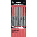 Набор надфилей, 160 х 4 мм, 6 шт, обрезиненные рукоятки Matrix 15816