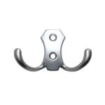 Крючок H5505E AL, 2-х рожковый, хром 720521